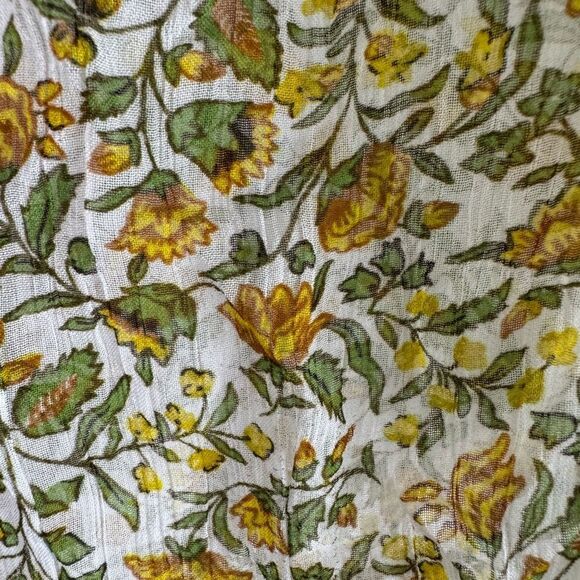 J. Crew Ivory Knee Length Lined Floral Chiffon Slip Skirt Size S NWT - Picture 4 of 11